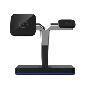 Магнитная беспроводная зарядная станция 3-в-1 для быстрой беспроводной зарядки