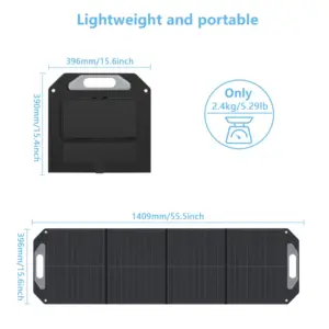 Портативная солнечная панель мощностью 100 Вт