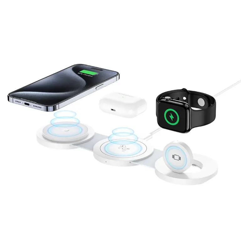 Беспроводное магнитное складное зарядное устройство 3-в-1
