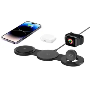 Беспроводное магнитное складное зарядное устройство 3-в-1