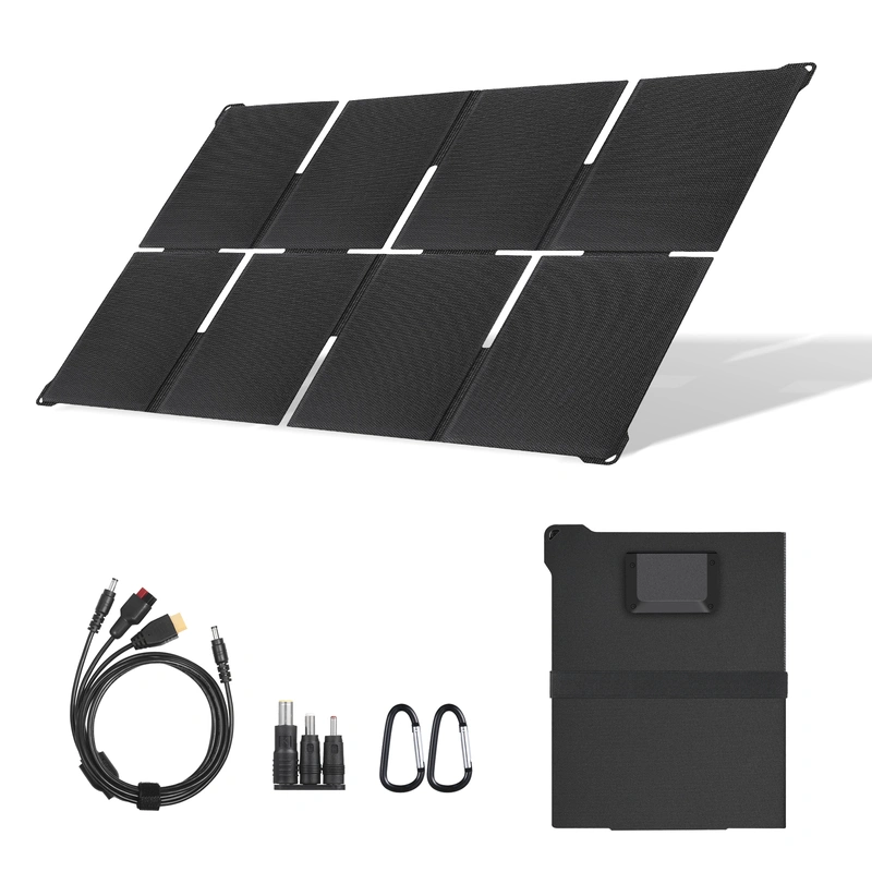 Легкая портативная солнечная панель мощностью 80 Вт