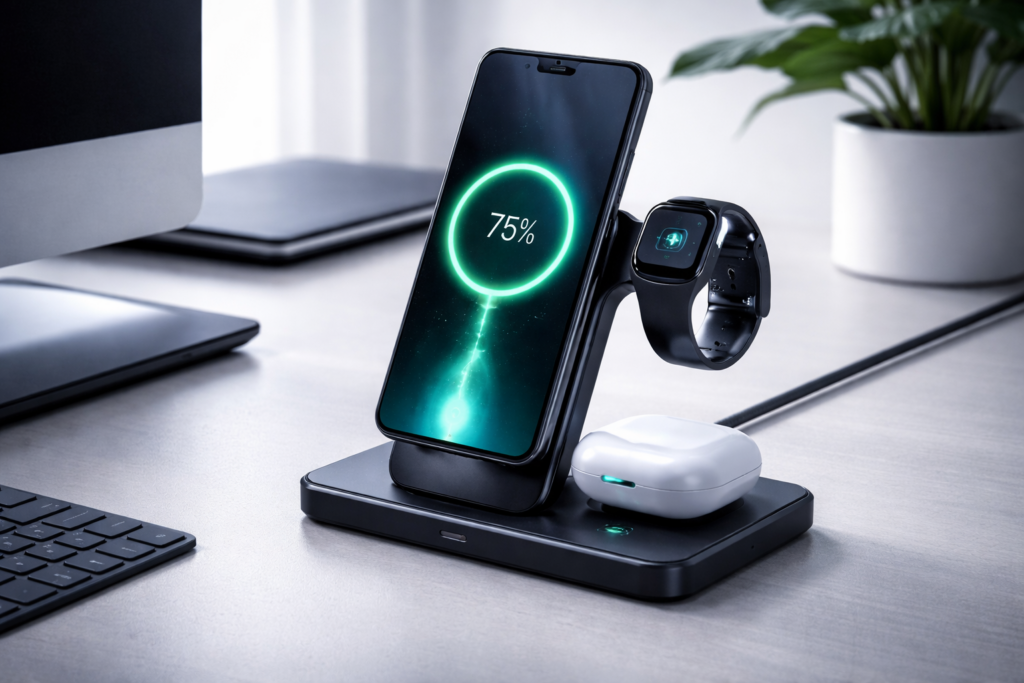 вертикальная подставка для беспроводной зарядки