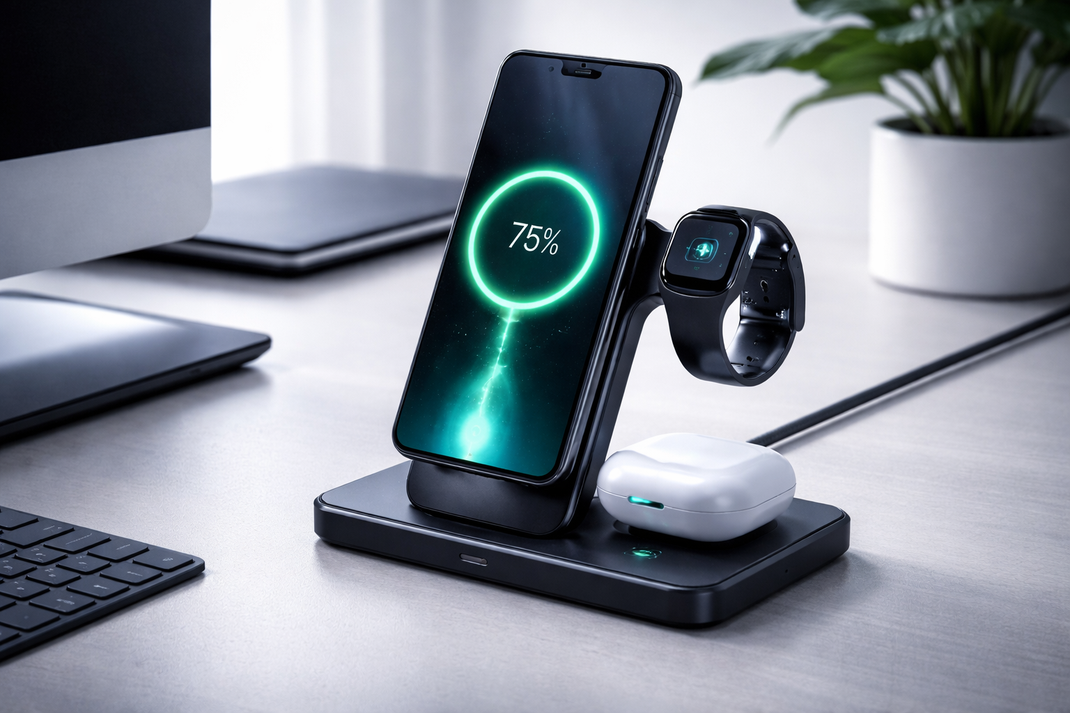 вертикальная подставка для беспроводной зарядки