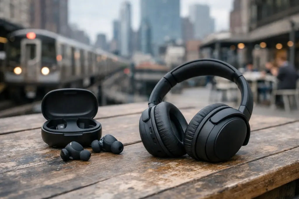 бюджетные наушники с шумоподавлением​