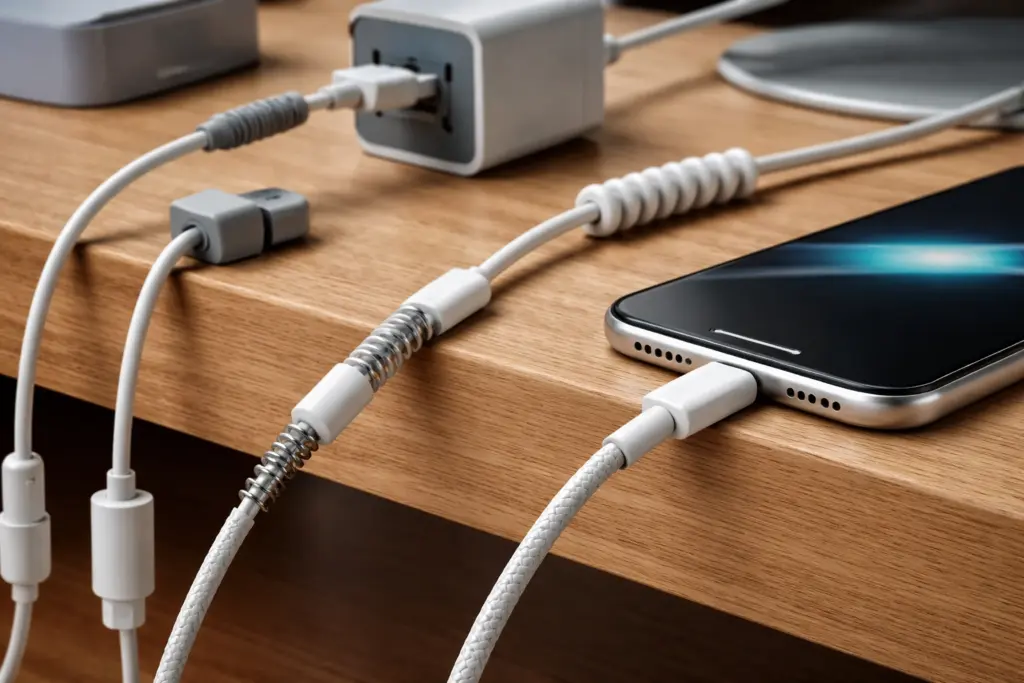 как защитить кабель зарядки от перегиба