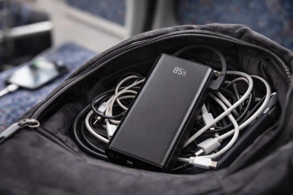 повербанк со встроенными кабелями type-c