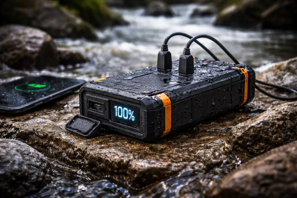 противоударный водонепроницаемый повербанк
