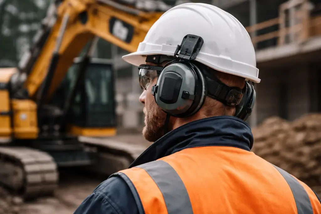 строительные наушники с активным шумоподавлением