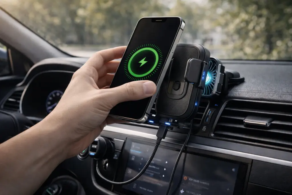 беспроводная зарядка в машину