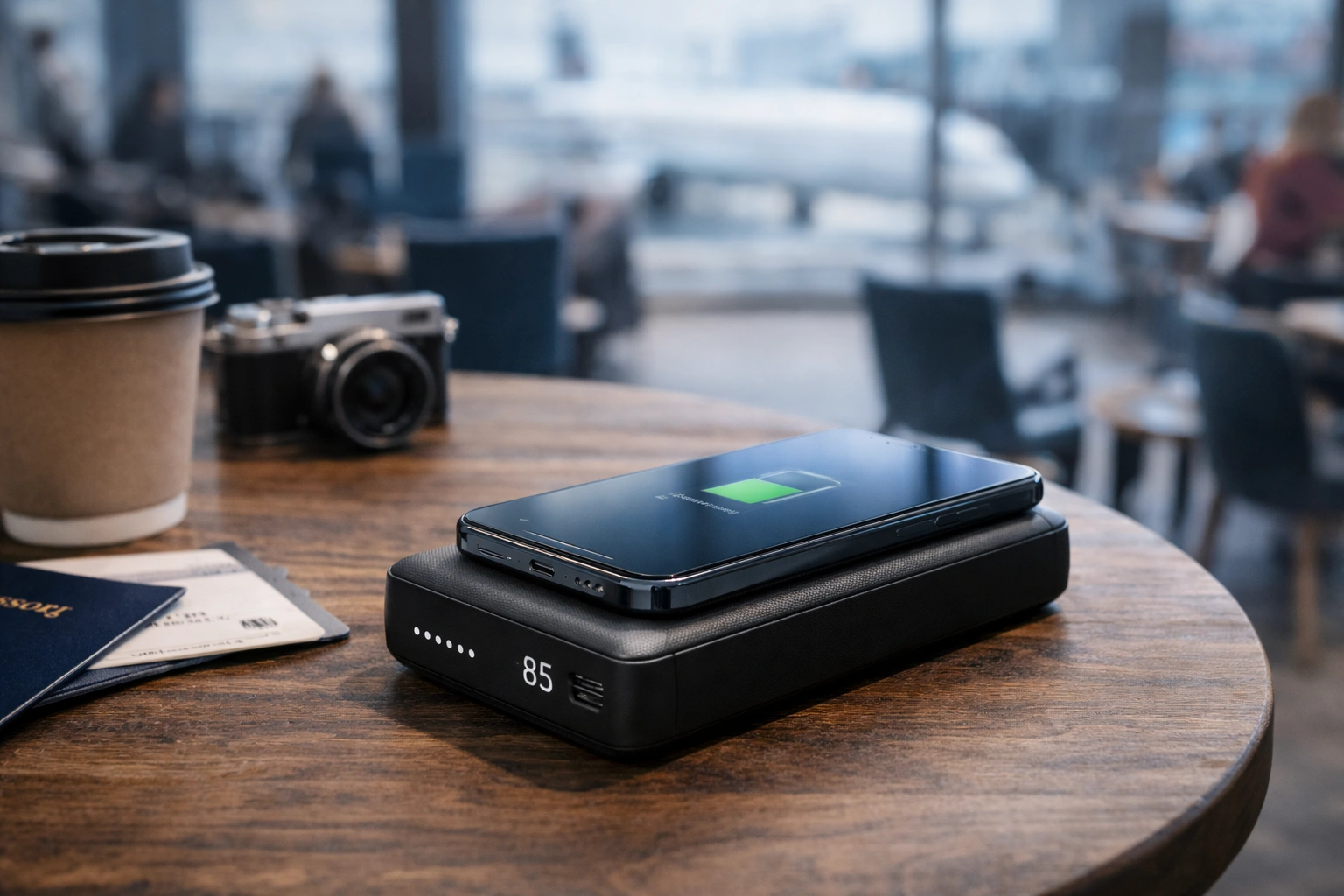 внешний аккумулятор с беспроводной зарядкой​